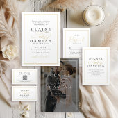 Eenvoudige Elegance Romantische Script Engagement  Kaart