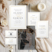 Eenvoudige Elegance Romantische Script Engagement  Kaart