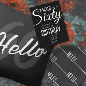 Hallo Eenvoudig zwart en wit Servet