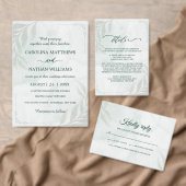 Simple Delicate Floral Wedding RSVP Card (Personaliseer de collectie van deze zelfstandige maker.)