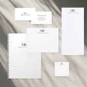 Eenvoudig Elegant modern Monogram Etiket