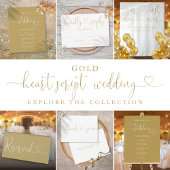 Foto Gastenboek Modern Elegant Goud Script Reclamebord Met Voetstuk