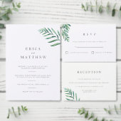 Eenvoudige Greenery Wedding Table Number Card Kaart (Personaliseer de collectie van deze zelfstandige maker.)