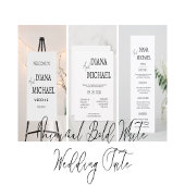 Minimalistisch Vet Script Naam Bruiloft Partij Aan Blikvorm Glas