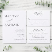 Modern Minimaal Script Foto toevoegen De datum Kaa Kaart (Personaliseer de collectie van deze zelfstandige maker.)