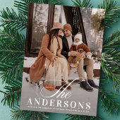 Eenvoudig wit label kerstfeestdag