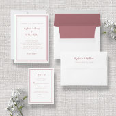 Dusty Roos Simple Modern Minimalist Weddenrennen Servet