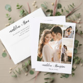 Elegant chique script bruiloft RSVP kaartje (Personaliseer deze collectie van deze onafhankelijke maker. Test)