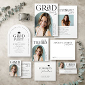 Eenvoudig Modern Arch Typografie Afstuderen Kaart