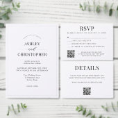 Simple Modern Wedding RSVP Kaartje (Personaliseer de collectie van deze zelfstandige maker.)