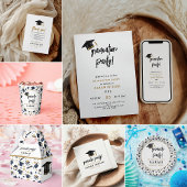 Eenvoudige Moderne Graduation Party Ronde Button 3,2 Cm