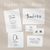 Hallo Eenvoudig modern Baby RSVP-retouradres Etiket
