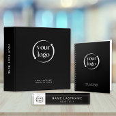 Eenvoudige moderne Logo op zwart Visitekaartje