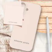 Monogram Business Planner Eenvoudige Naam Blush Pi