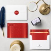 Eenvoudige rode bedankkaart (Personaliseer de collectie van deze zelfstandige maker.)