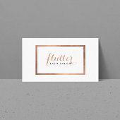 Eenvoudig Roos Gold Lash Salon Logo Cadeaubon