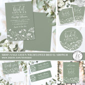Wilde Bloem Salie Groen Retouradres Etiket