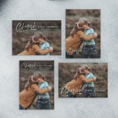 Simple Script Photo Holiday Magentic Kaart