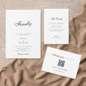 Finally Script Minimalist Wedding Invitation Kaart (Personaliseer de collectie van deze zelfstandige maker.)