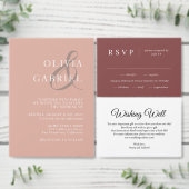 Eenvoudig klassiek zwart-wit trouwmenu menu (Personaliseer de collectie van deze zelfstandige maker.)