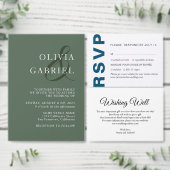 Menu voor minimale bruiloft bij zwarte en witte Ty (Personaliseer de collectie van deze zelfstandige maker.)