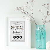 Gewoon Chic Floral Garden Vrijgezellenfeest Kaart