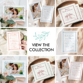 Geschetst frame koraal Whimsical Handgetekende Huw Kaart