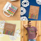 Vintage Skis Light Brown Patterned Sokken