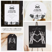 NOVA Skeleton Heart Hands Baby shower Welkom Poster