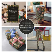 Schedel Plant Paddenstoelbloem Abstract Halloween Schort