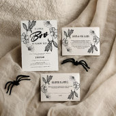 Dank u Gothic Flower Baby shower party Bedankdoosjes