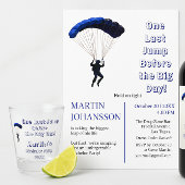 Skydiving Bachelor Party Grappig Avontuur Thema Tri-Blend Shirt