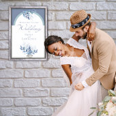 Blauwe Canvas tas Eucalyptus Wedding