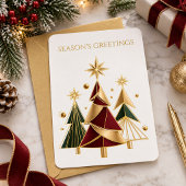 Modern Bedrijfs Kerst Logo Cadeaulabel
