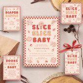 Slice Slice Baby Pizza Hand Drawn Baby Shower Bedankzakje