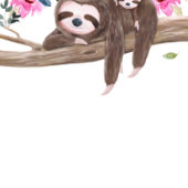 Elegant Baby Sloth Greenery Baby shower Gues Gastenboek