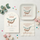 Slumberkins Sloth Birthday Party Kaart