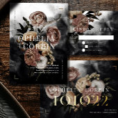 Smokey Donker Zwart Rose Boeket Bruiloft Bedankdoosjes