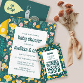 Schattigee vlinder dank u aangepaste Baby shower Ronde Sticker