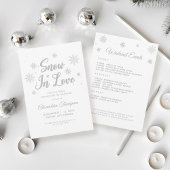 Sneeuw in liefde Winter Ski Bachelorette Shot Glas