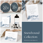Snowbound RSVP-kaart RSVP Kaartje