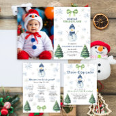 Winter Onederland Snowman 1ste verjaardag Servet