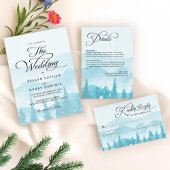 Sneeuwbos Winter Wedding Foto Save The Date