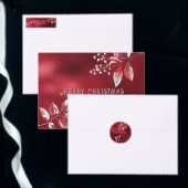 Snowy Red verlaat het Christmas Return Address Lab Etiket