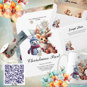 Zo lief dit kleine rendier feestdagenkaart