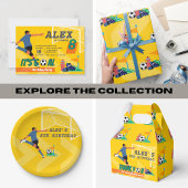 Heldergeel Leuk Voetbal Bedankt Verjaardag Bedankdoosjes