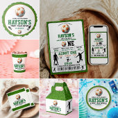 Voetbal eerste jaar Down Ticket 1e verjaardag Kaart