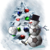 Voetbal Snowman Kerstmis Bedankdoosjes