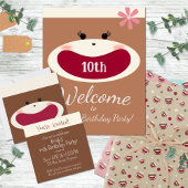 Sock Monkey Glimlach (Meisje) Koffiemok