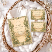 Soft Desert Wildflowers Diapper Raffle  Informatiekaartje